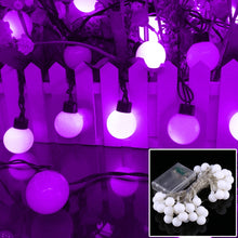 Load image into Gallery viewer, 40 LEDs 3 x AA Batteries Powered String Light with 3-Modes, DC 4.5V, 4m Warm White, 4m Blue Light, 4m Colorful Light, 4m Green Light, 4m Purple Light, 4m Red Light, 4m White Light