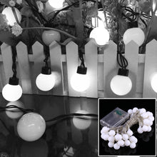 Load image into Gallery viewer, 40 LEDs 3 x AA Batteries Powered String Light with 3-Modes, DC 4.5V, 4m Warm White, 4m Blue Light, 4m Colorful Light, 4m Green Light, 4m Purple Light, 4m Red Light, 4m White Light