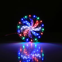 Load image into Gallery viewer, 58 LEDs SMD 2835 Motorcycle Modified Windmill Angel Eyes RGB Light Fire Wheel Light Styling Flash Atmosphere Lamp, Diameter: 10cm, DC 12V, 58 LEDs Diameter: 10cm