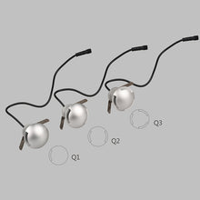 Load image into Gallery viewer, 3W LED Embedded Polarized Buried Lamp IP67 Waterproof Turtle Shell Lamp Outdoor Garden Lawn Lamp, Warm Light 3000K Q3 Three-way Light, Warm Light 3000K Q3