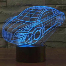 Load image into Gallery viewer, 7 Color Discoloration Creative Visual Stereo Lamp Desk Lamp Night Light, Car Style