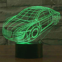 Load image into Gallery viewer, 7 Color Discoloration Creative Visual Stereo Lamp Desk Lamp Night Light, Car Style