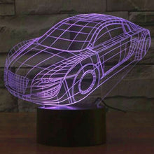 Load image into Gallery viewer, 7 Color Discoloration Creative Visual Stereo Lamp Desk Lamp Night Light, Car Style