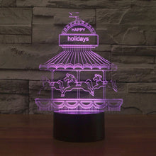 Load image into Gallery viewer, 7 Color Discoloration Creative Visual Stereo Lamp Desk Lamp Night Light, Amusement Park Style
