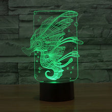 Load image into Gallery viewer, 7 Colour Discoloration Creative Visual Stereo Lamp Desk Lamp Night Light, Hippocampus Style