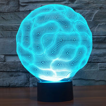 Load image into Gallery viewer, 7 Color Discoloration Creative Visual Stereo Lamp Desk Lamp Night Light, Brain Style