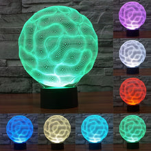 Load image into Gallery viewer, 7 Color Discoloration Creative Visual Stereo Lamp Desk Lamp Night Light, Brain Style