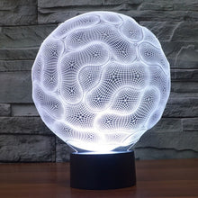 Load image into Gallery viewer, 7 Color Discoloration Creative Visual Stereo Lamp Desk Lamp Night Light, Brain Style