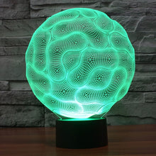 Load image into Gallery viewer, 7 Color Discoloration Creative Visual Stereo Lamp Desk Lamp Night Light, Brain Style