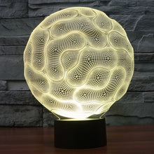 Load image into Gallery viewer, 7 Color Discoloration Creative Visual Stereo Lamp Desk Lamp Night Light, Brain Style