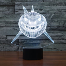 Load image into Gallery viewer, 7 Color Discoloration Creative Visual Stereo Lamp Desk Lamp Night Light, Positive Face Shark Style