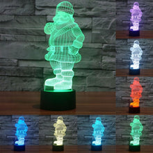 Load image into Gallery viewer, 7 Color Discoloration Creative Visual Stereo Lamp Desk Lamp Night Light, Santa Claus Style