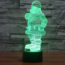Load image into Gallery viewer, 7 Color Discoloration Creative Visual Stereo Lamp Desk Lamp Night Light, Santa Claus Style