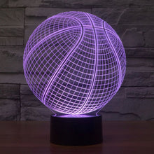 Load image into Gallery viewer, 7 Color Discoloration Creative Visual Stereo Lamp Desk Lamp Night Light, Basketball Style