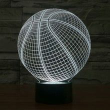 Load image into Gallery viewer, 7 Color Discoloration Creative Visual Stereo Lamp Desk Lamp Night Light, Basketball Style