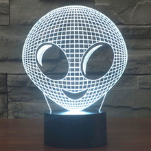 Load image into Gallery viewer, 7 Color Discoloration Creative Visual Stereo Lamp Desk Lamp Night Light, Alien Style