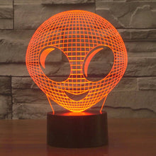 Load image into Gallery viewer, 7 Color Discoloration Creative Visual Stereo Lamp Desk Lamp Night Light, Alien Style