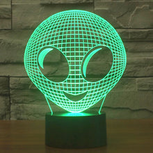 Load image into Gallery viewer, 7 Color Discoloration Creative Visual Stereo Lamp Desk Lamp Night Light, Alien Style