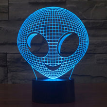 Load image into Gallery viewer, 7 Color Discoloration Creative Visual Stereo Lamp Desk Lamp Night Light, Alien Style
