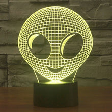 Load image into Gallery viewer, 7 Color Discoloration Creative Visual Stereo Lamp Desk Lamp Night Light, Alien Style