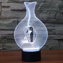 Load image into Gallery viewer, 7 Color Discoloration Creative Visual Stereo Lamp Desk Lamp Night Light, Bird In The Cage Style