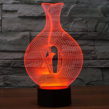 Load image into Gallery viewer, 7 Color Discoloration Creative Visual Stereo Lamp Desk Lamp Night Light, Bird In The Cage Style