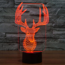 Load image into Gallery viewer, 7 Color Discoloration Creative Visual Stereo Lamp Desk Lamp Night Light, Elaphurus Davidianus Style