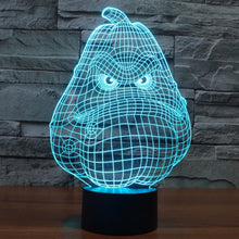 Load image into Gallery viewer, 7 Color Discoloration Creative Visual Stereo Lamp Desk Lamp Night Light, White Gourd Style