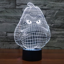Load image into Gallery viewer, 7 Color Discoloration Creative Visual Stereo Lamp Desk Lamp Night Light, White Gourd Style