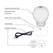 Load image into Gallery viewer, 7 Color Discoloration Creative Visual Stereo Lamp Desk Lamp Night Light, White Gourd Style