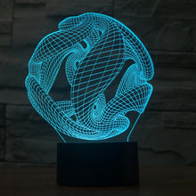 Load image into Gallery viewer, 7 Color Discoloration Creative Visual Stereo Lamp Desk Lamp Night Light, Abstract Style Model 7