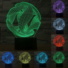 Load image into Gallery viewer, 7 Color Discoloration Creative Visual Stereo Lamp Desk Lamp Night Light, Abstract Style Model 7