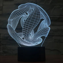 Load image into Gallery viewer, 7 Color Discoloration Creative Visual Stereo Lamp Desk Lamp Night Light, Abstract Style Model 7