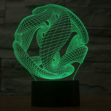 Load image into Gallery viewer, 7 Color Discoloration Creative Visual Stereo Lamp Desk Lamp Night Light, Abstract Style Model 7