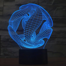 Load image into Gallery viewer, 7 Color Discoloration Creative Visual Stereo Lamp Desk Lamp Night Light, Abstract Style Model 7