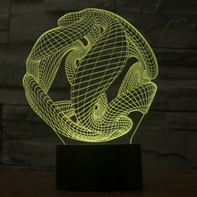 Load image into Gallery viewer, 7 Color Discoloration Creative Visual Stereo Lamp Desk Lamp Night Light, Abstract Style Model 7