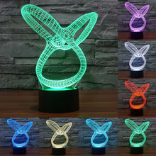 Load image into Gallery viewer, 7 Color Discoloration Creative Visual Stereo Lamp Desk Lamp Night Light, Abstract Style Model 2