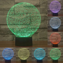 Load image into Gallery viewer, 7 Color Discoloration Creative Visual Stereo Lamp Desk Lamp Night Light, Numbers Style