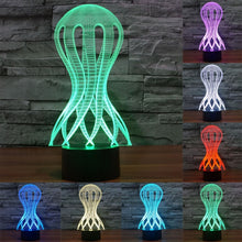 Load image into Gallery viewer, 7 Color Discoloration Creative Visual Stereo Lamp Desk Lamp Night Light, Acaleph Style