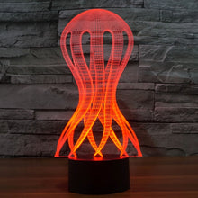 Load image into Gallery viewer, 7 Color Discoloration Creative Visual Stereo Lamp Desk Lamp Night Light, Acaleph Style