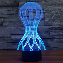 Load image into Gallery viewer, 7 Color Discoloration Creative Visual Stereo Lamp Desk Lamp Night Light, Acaleph Style