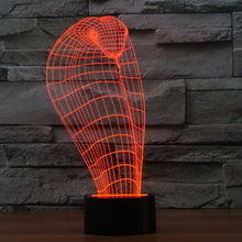 Load image into Gallery viewer, 7 Color Discoloration Creative Visual Stereo Lamp Desk Lamp Night Light, Cobra Style