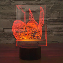 Load image into Gallery viewer, 7 Colour Discoloration Creative Visual Stereo Lamp Desk Lamp Night Light, Donkey Shape