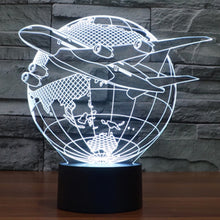 Load image into Gallery viewer, 7 Colour Discoloration Creative Visual Stereo Lamp Desk Lamp Night Light, Fly out of Asia Style