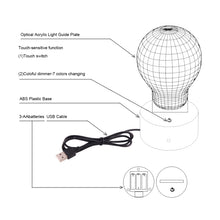 Load image into Gallery viewer, 7 Colour Discoloration Creative Visual Stereo Lamp Desk Lamp Night Light, Fly out of Asia Style