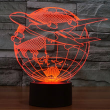 Load image into Gallery viewer, 7 Colour Discoloration Creative Visual Stereo Lamp Desk Lamp Night Light, Fly out of Asia Style