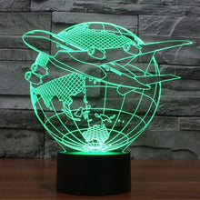 Load image into Gallery viewer, 7 Colour Discoloration Creative Visual Stereo Lamp Desk Lamp Night Light, Fly out of Asia Style