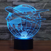 Load image into Gallery viewer, 7 Colour Discoloration Creative Visual Stereo Lamp Desk Lamp Night Light, Fly out of Asia Style