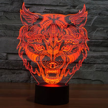 Load image into Gallery viewer, 7 Colour Discoloration Creative Visual Stereo Lamp Desk Lamp Night Light, Leopard Shape