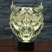 Load image into Gallery viewer, 7 Colour Discoloration Creative Visual Stereo Lamp Desk Lamp Night Light, Leopard Shape
